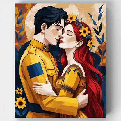 Ukrainian Love Story - Paint by Numbers Kit