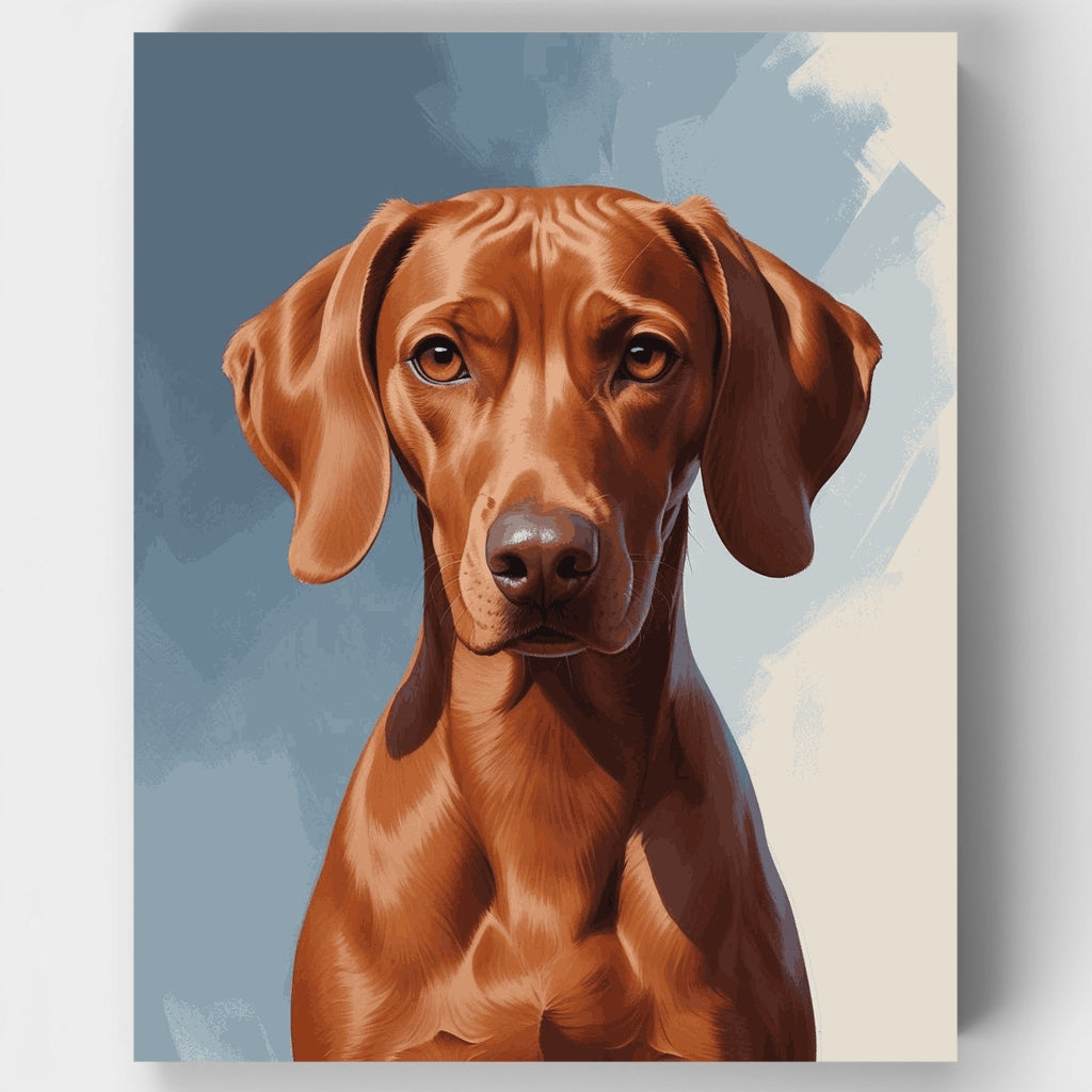 Retrato elegante de perro Vizsla - Kit de pintura por números — Estándar