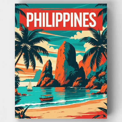 Tropical Philippines Paradise - Paint by Numbers Kit