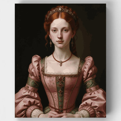 Renaissance Noble Portrait - Paint by Numbers Kit