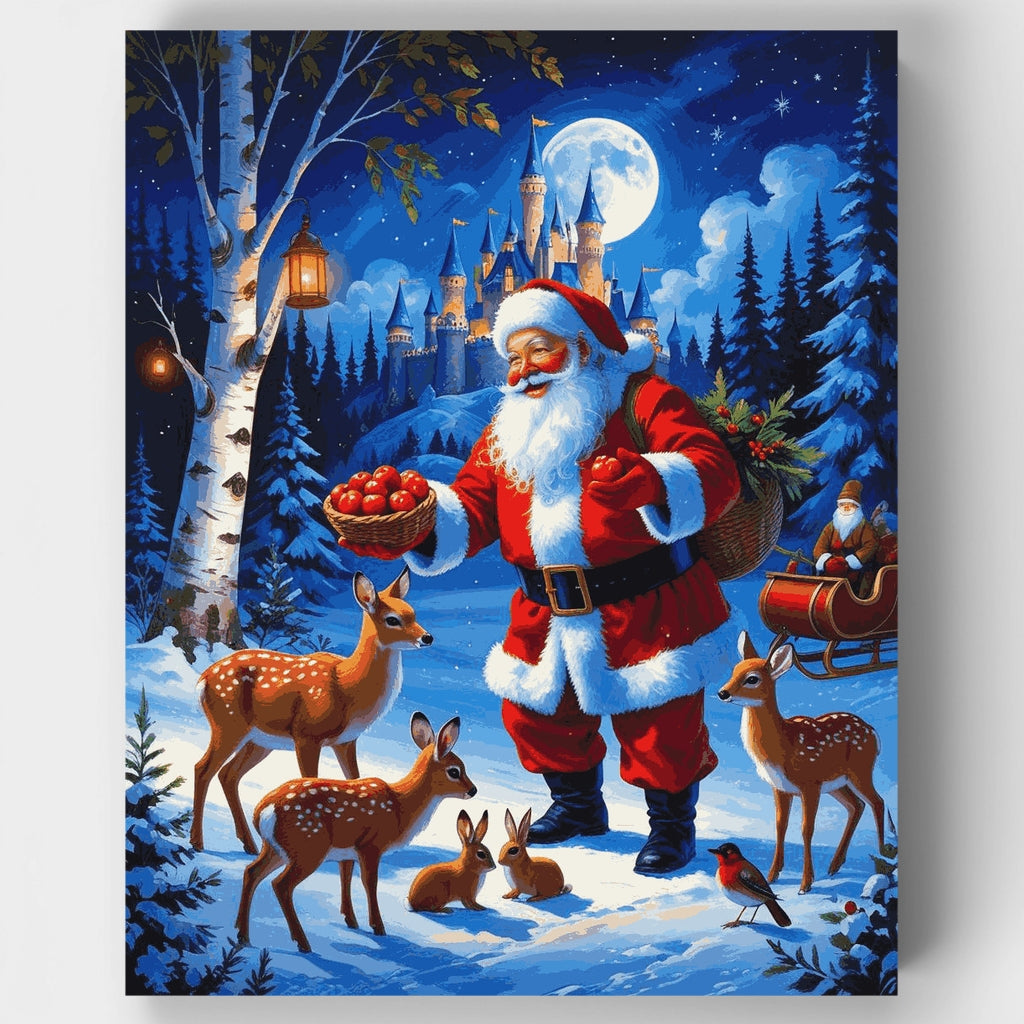 Woodland Santa - Paint by Numbers Kit