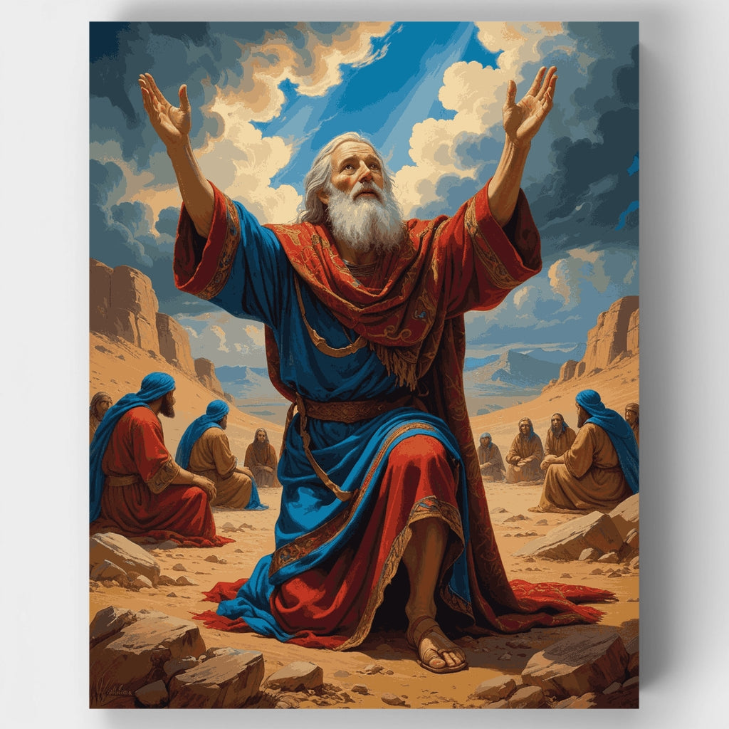 Profeta bíblico en oración - Kit de pintura por números — Estándar