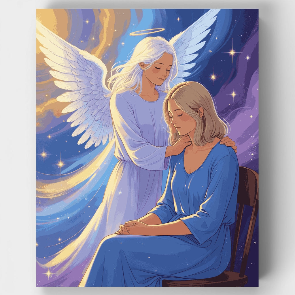Ángel de la guarda - Kit de pintura por números — Estándar
