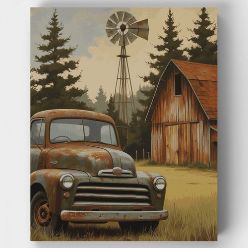 Rustic Farm Nostalgia - Paint by Numbers Kit