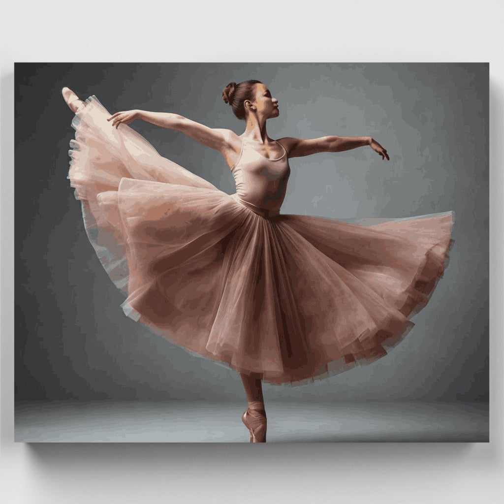 Bailarina de ballet elegante - Kit de pintura por números — Estándar