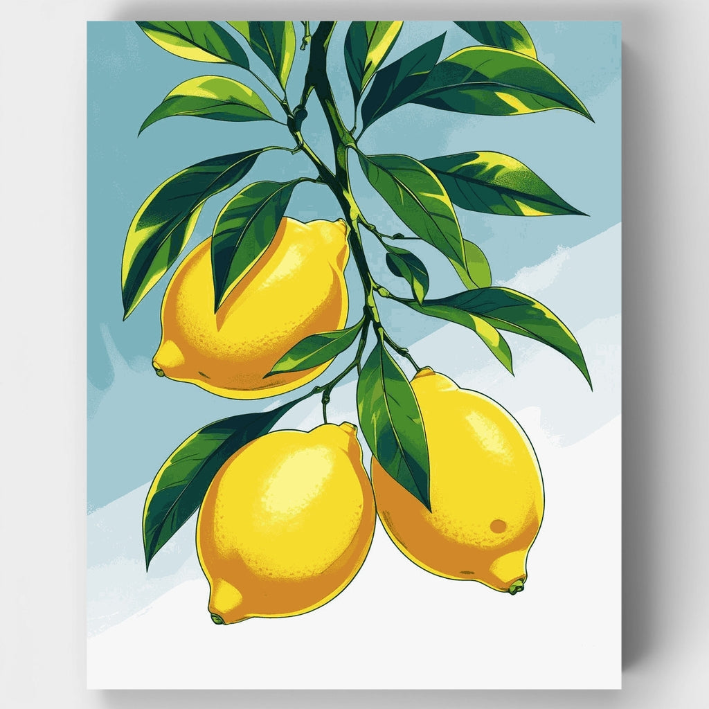 Rama de limón - Kit de pintura por números — Estándar
