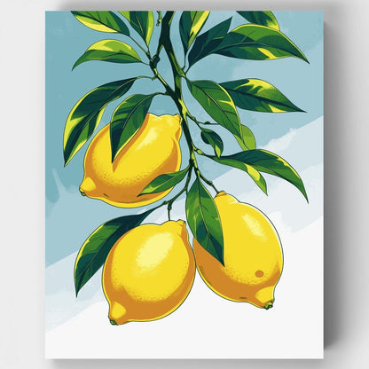 Lemon Branch - Paint by Numbers Kit