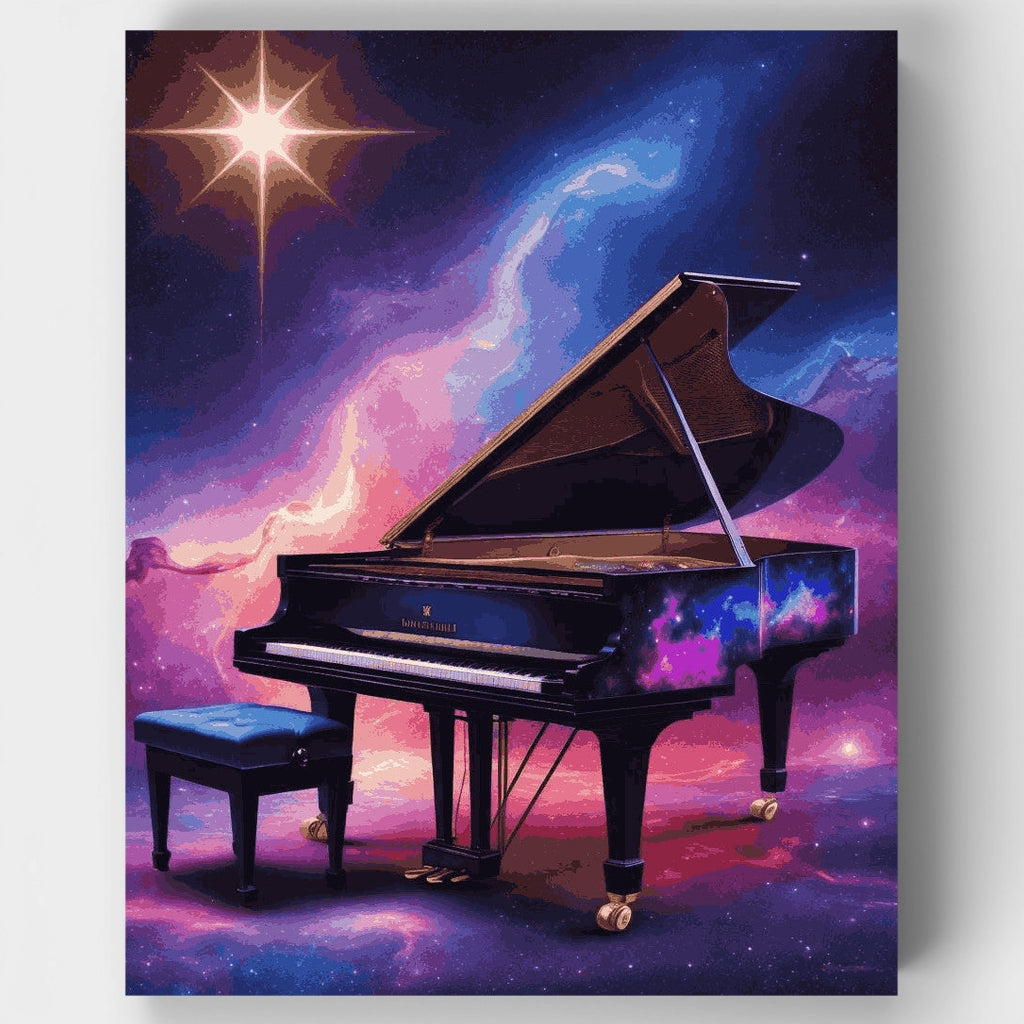 Sinfonía de piano cósmico - Kit de pintura por números — Estándar