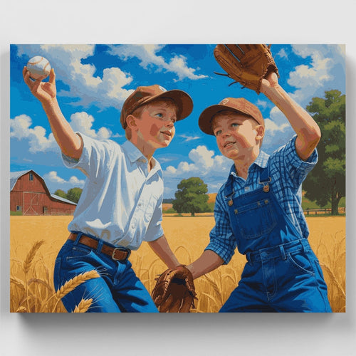 Summer Baseball Fun - Paint by Numbers Kit
