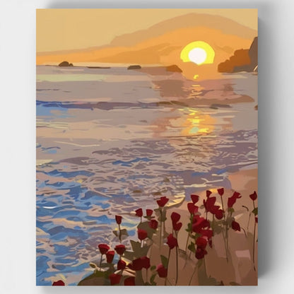 Pink Sunset Bloom - Paint by Numbers Kit