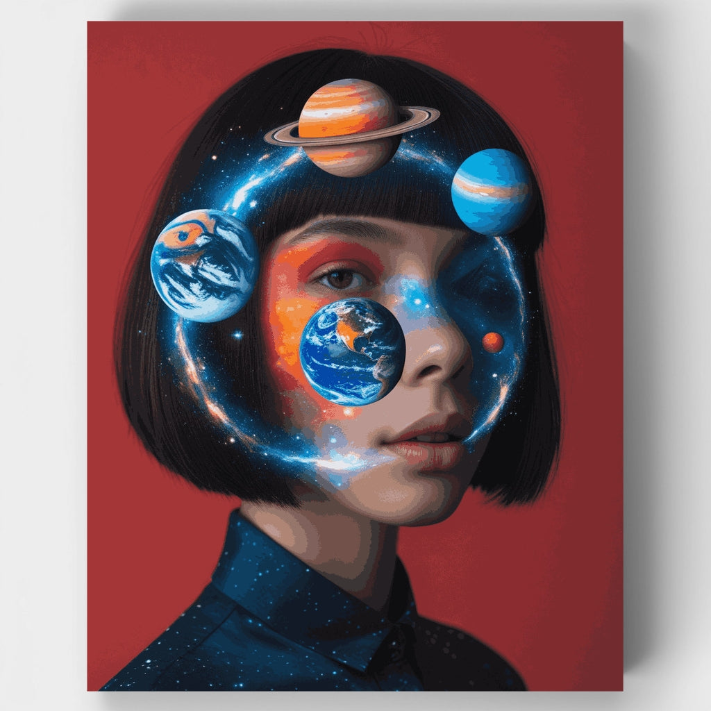 Retrato cósmico - Kit de pintura por números — Estándar