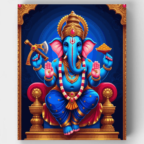 Ganesha the Remover of Obstacles - Paint by Numbers Kit