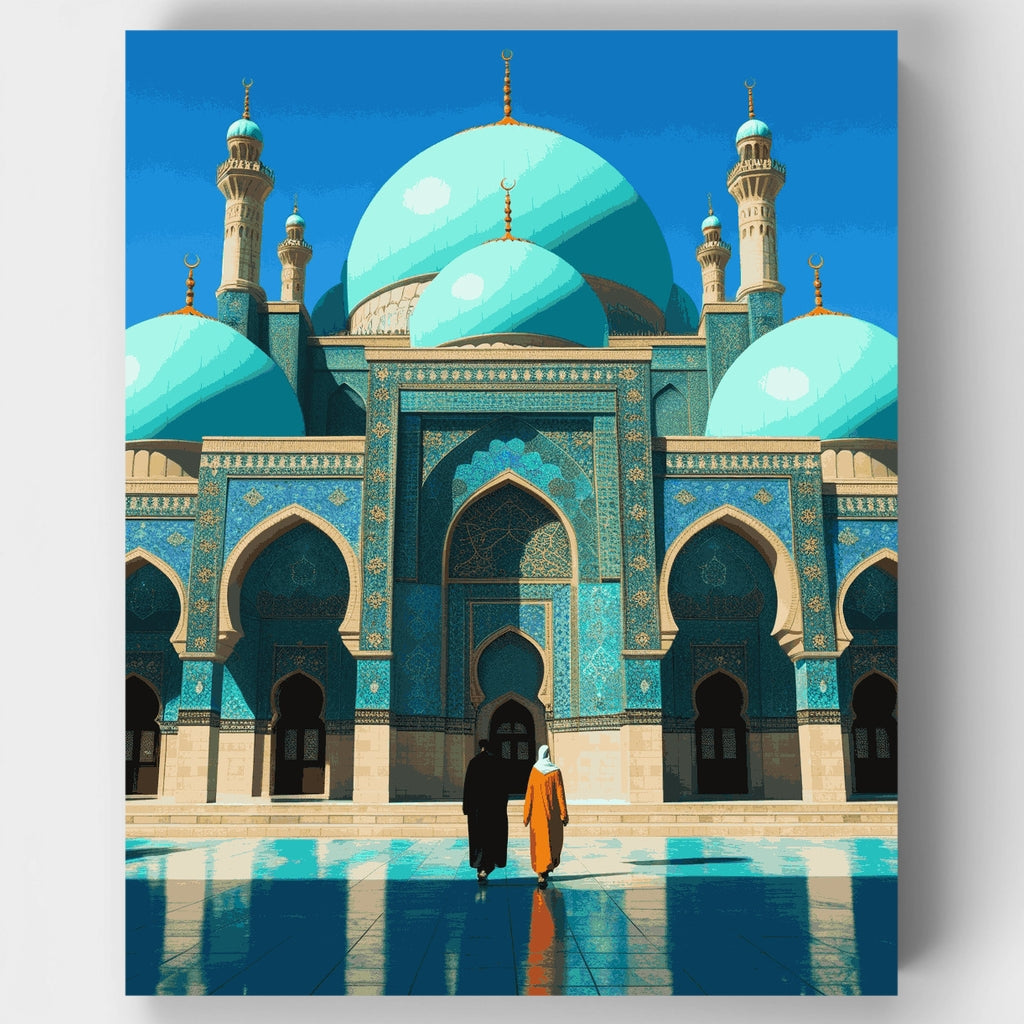 Mezquita Turquesa - Kit de pintura por números — Estándar