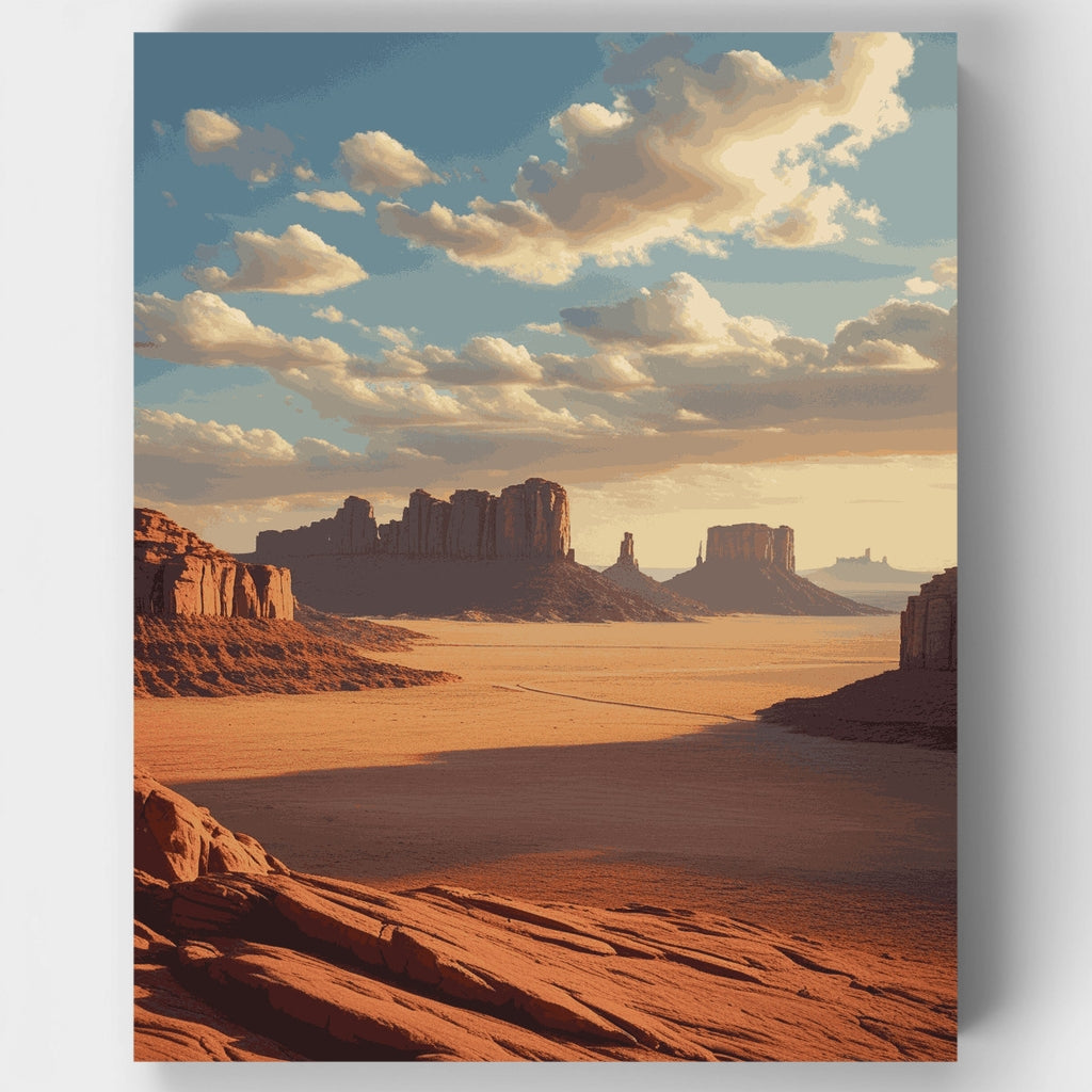 Kit de pintura por números - Desierto de Monument Valley — Estándar