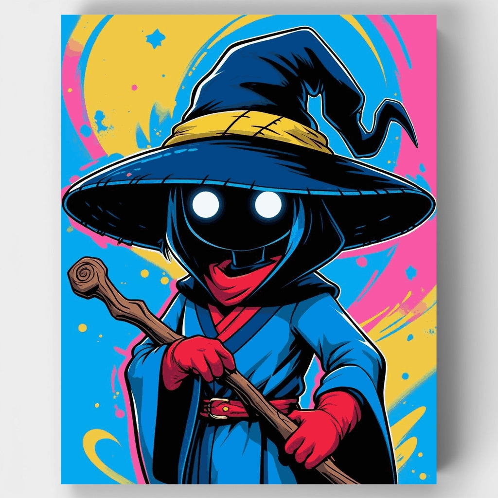 Mago místico con bastón - Kit de pintura por números — Estándar
