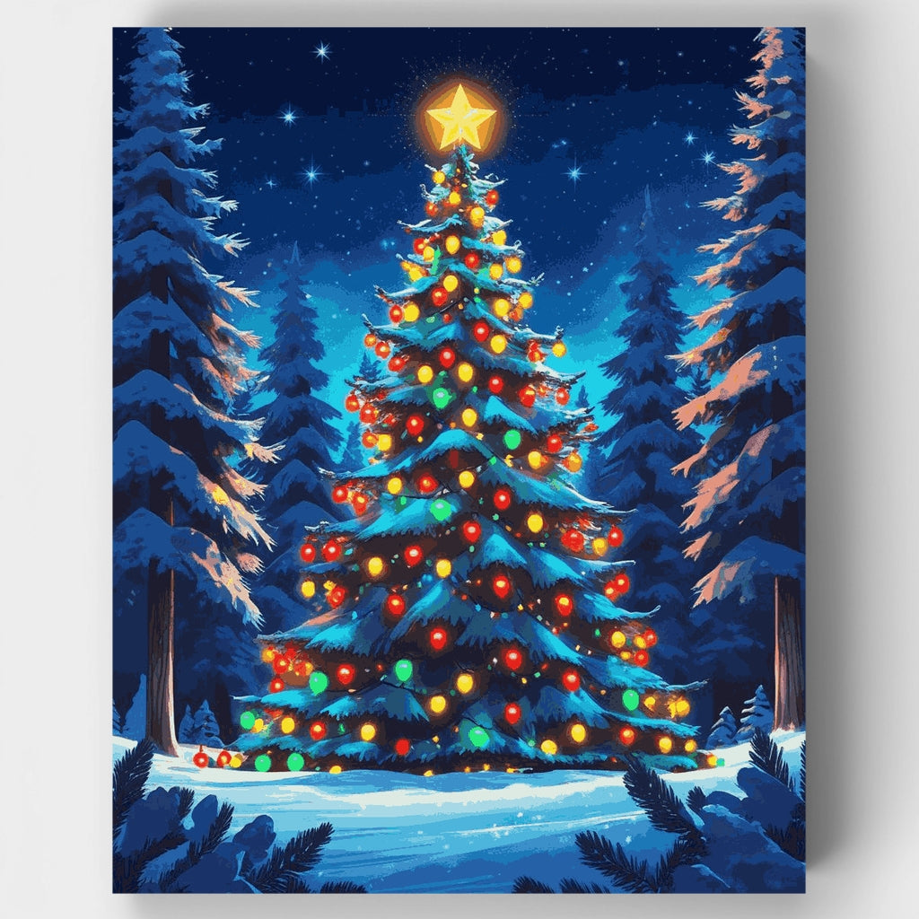 Árbol de Navidad mágico - Kit de pintura por números — Estándar