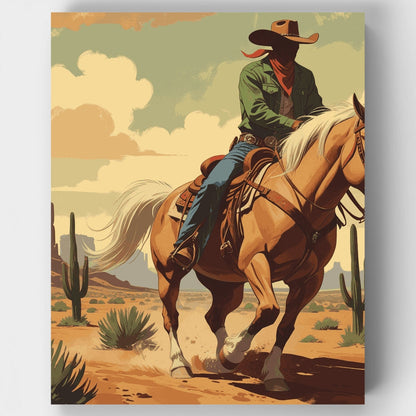 Desert Rider - Paint by Numbers Kit