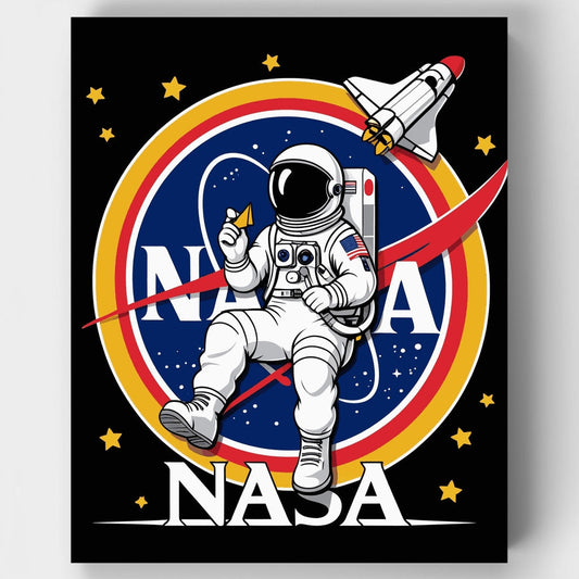 NASA Astronaut in Space - Paint by Numbers Kit
