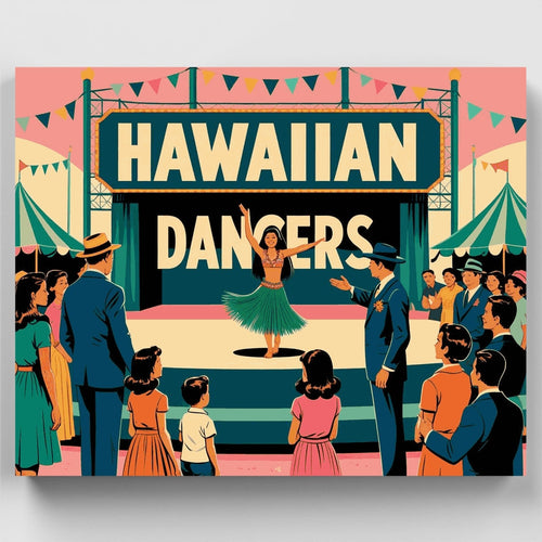 Hawaiian Dancers - Paint by Numbers Kit