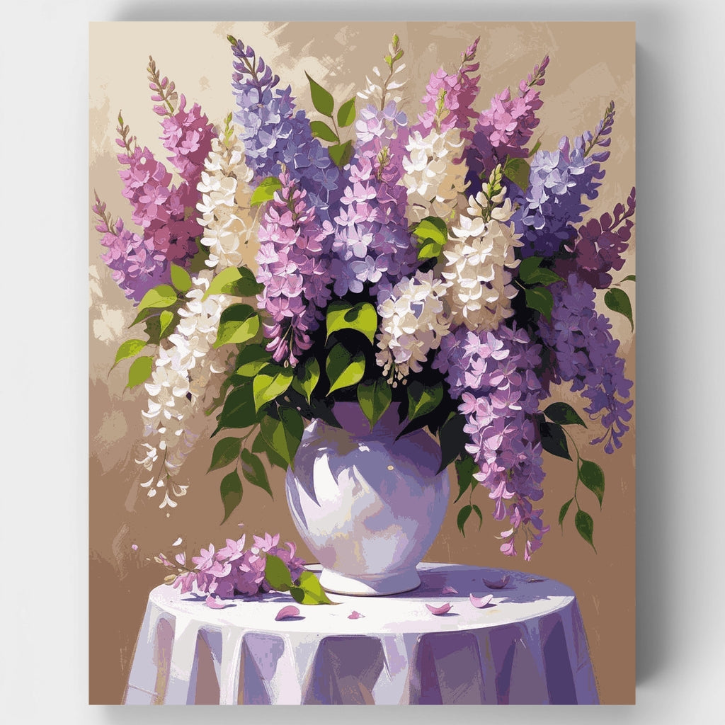 Bodegón de ramo de lilas - Kit de pintura por números — Estándar