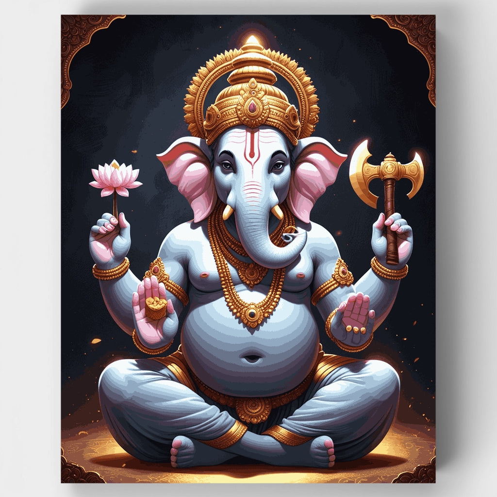 Divine Ganesha - Paint by Numbers Kit