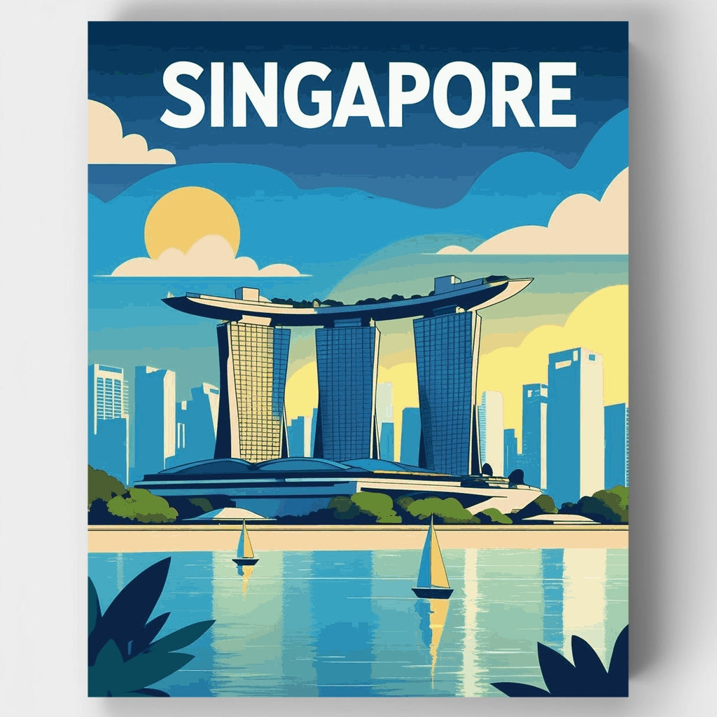 Singapur - Kit de pintura por números — Estándar