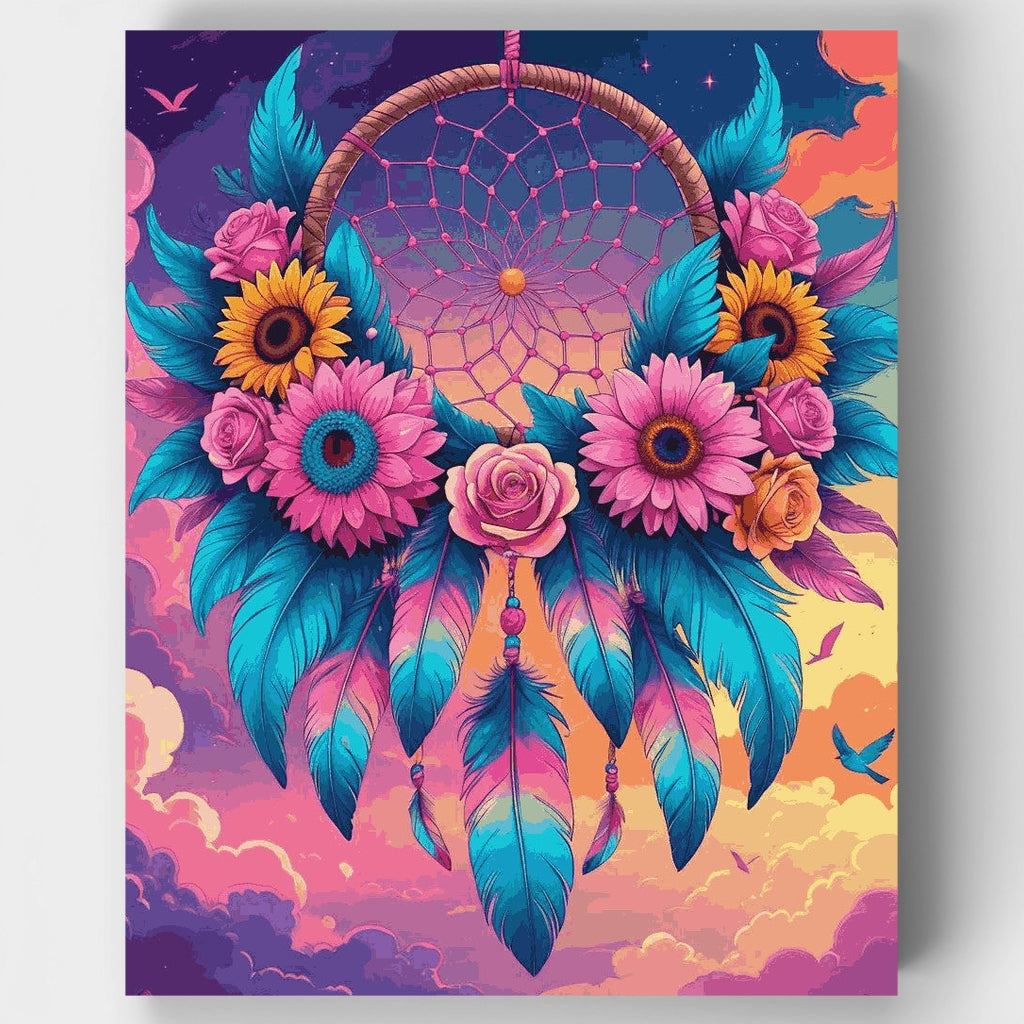 Mystical Dreamcatcher Sunset - Paint by Numbers Kit