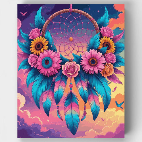 Mystical Dreamcatcher Sunset - Paint by Numbers Kit