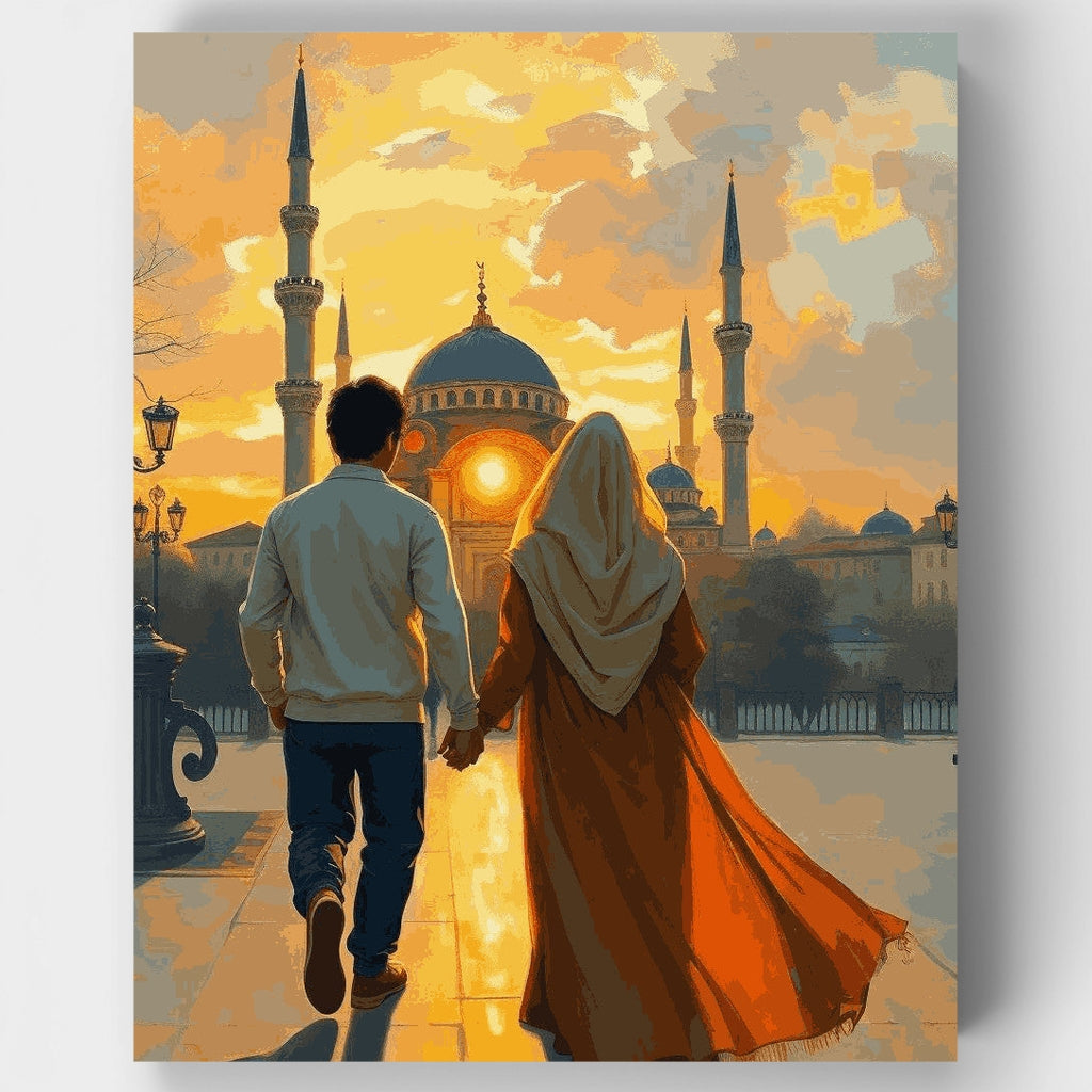 Atardecer en la Mezquita - Kit de pintura por números — Estándar