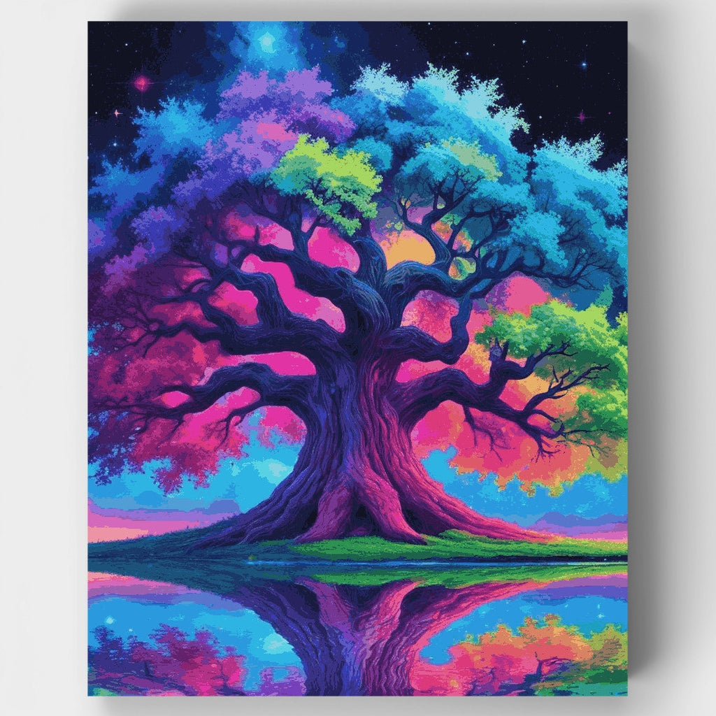 Árbol cósmico de los sueños: kit de pintura por números — Estándar
