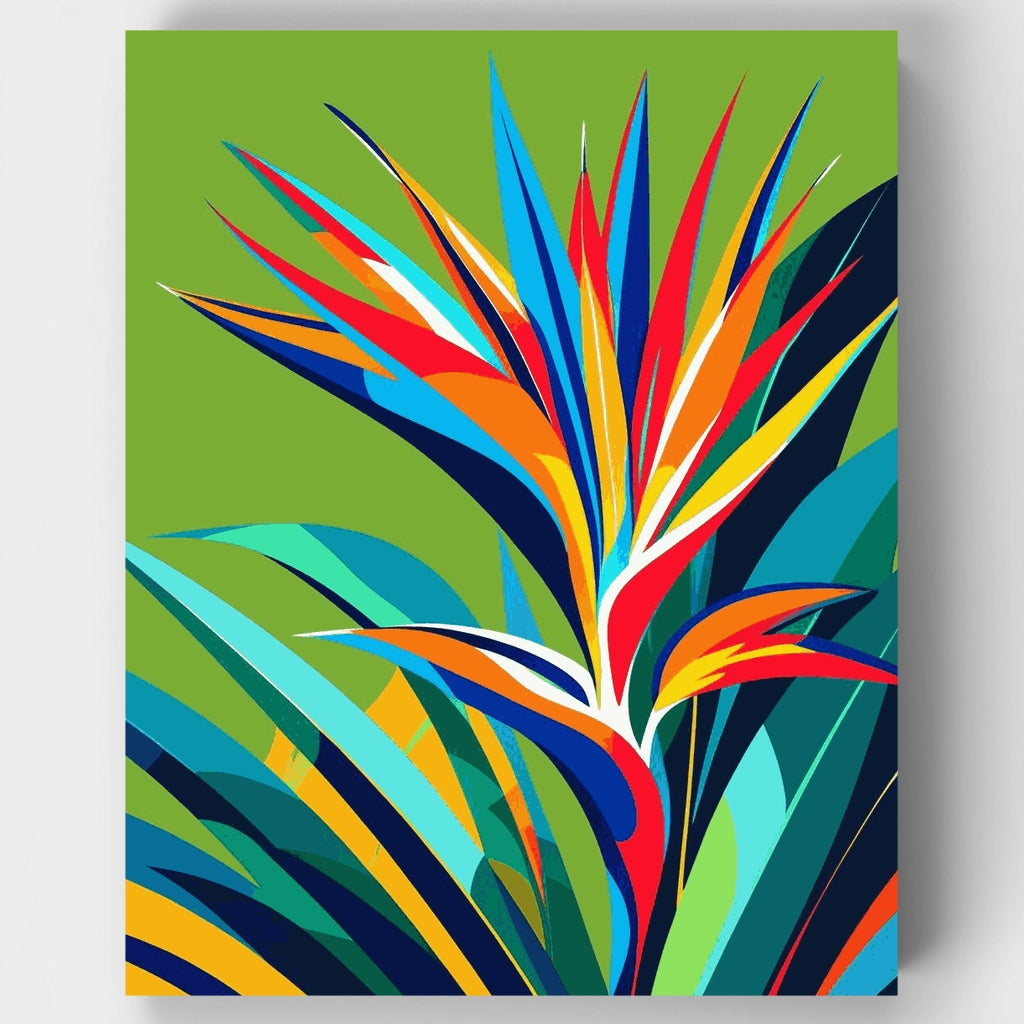 Ave del paraíso tropical - Kit de pintura por números — Estándar