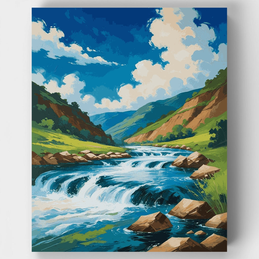 Highland River Rapids - Paint by Numbers Kit