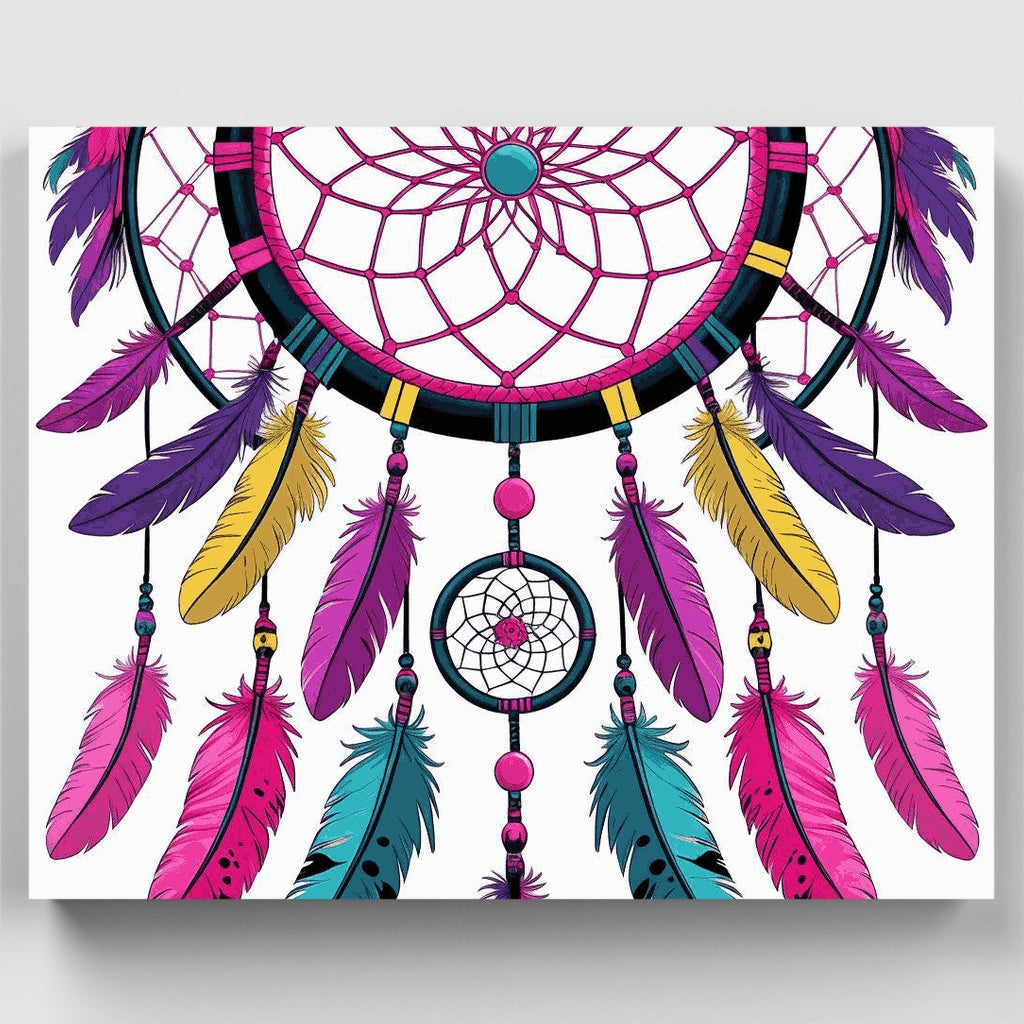 Vibrant Dreamcatcher - Paint by Numbers Kit