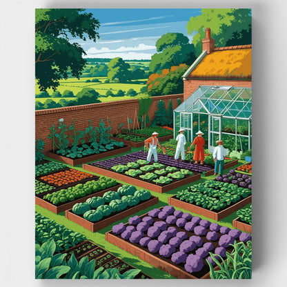 Vegetable Garden Paradise - Paint by Numbers Kit