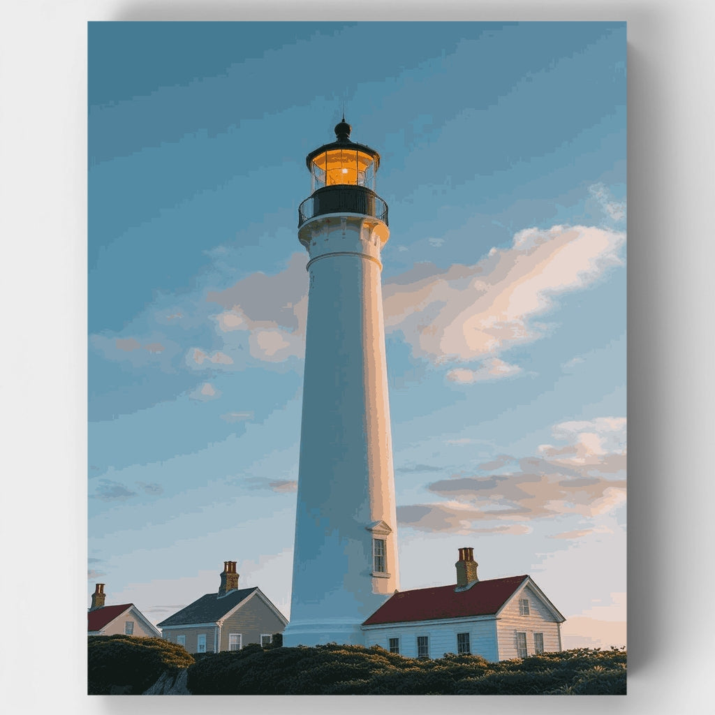 Faro al atardecer - Kit de pintura por números — Estándar