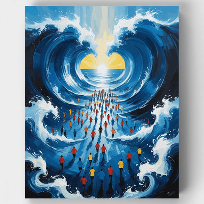 Parting of the Red Sea - Paint by Numbers Kit