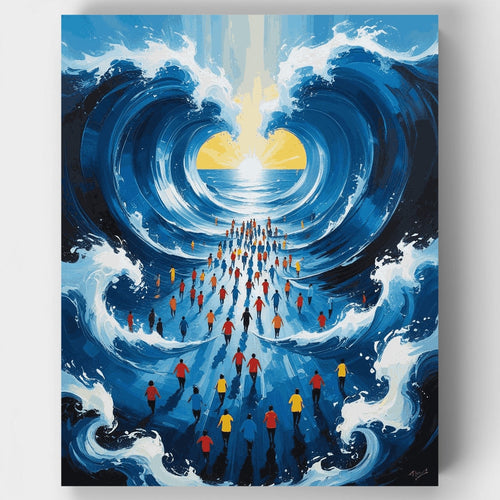 Parting of the Red Sea - Paint by Numbers Kit