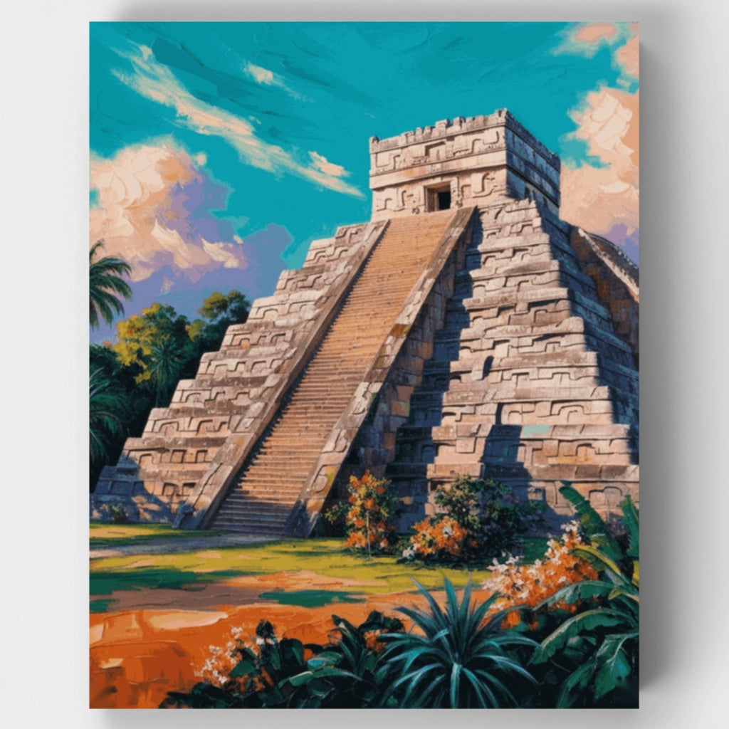 Chichén Itzá - Kit de pintura por números — Estándar