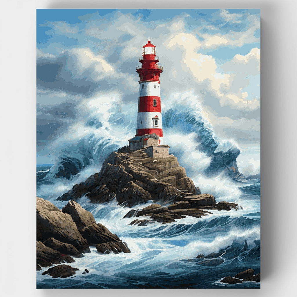 Stormy Lighthouse - Paint by Numbers Kit