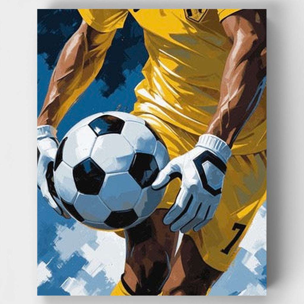 Soccer Goalkeeper's Moment - Paint by Numbers Kit