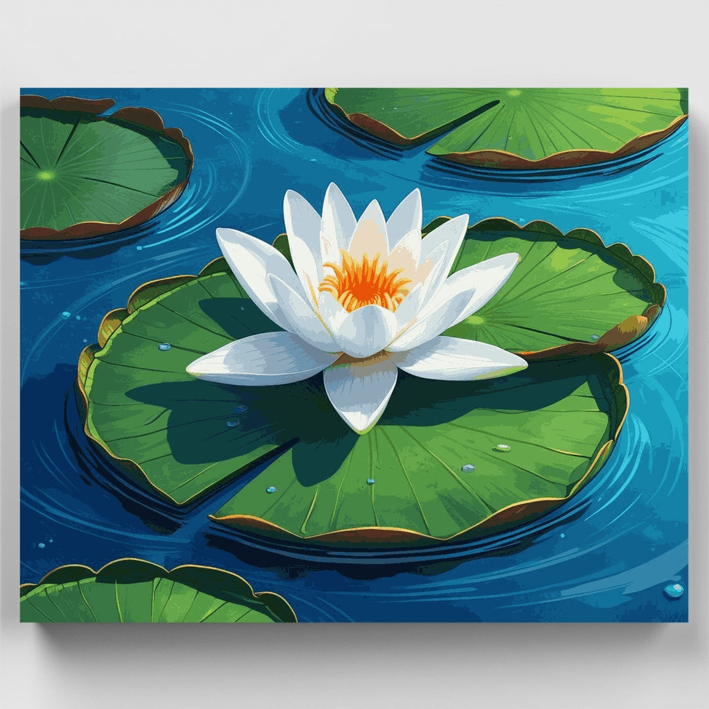 Serenidad de nenúfar - Kit de pintura por números — Estándar