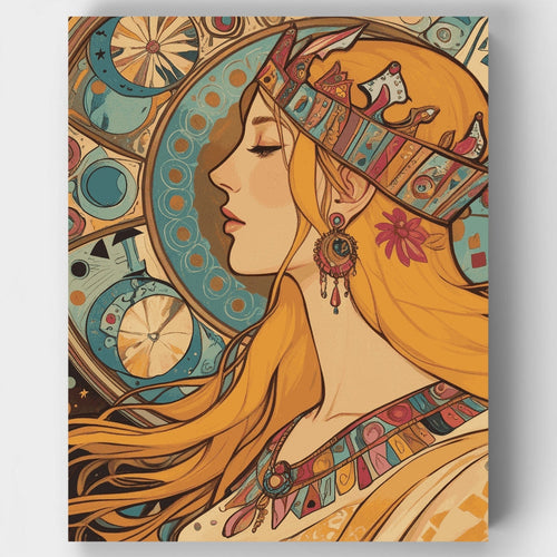 Celestial Crown Zodiac - Paint by Numbers Kit