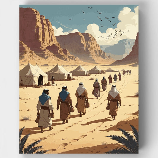 Desert Nomads Journey - Paint by Numbers Kit