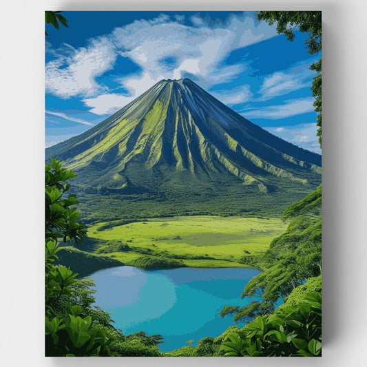 Volcanic Paradise - Paint by Numbers Kit