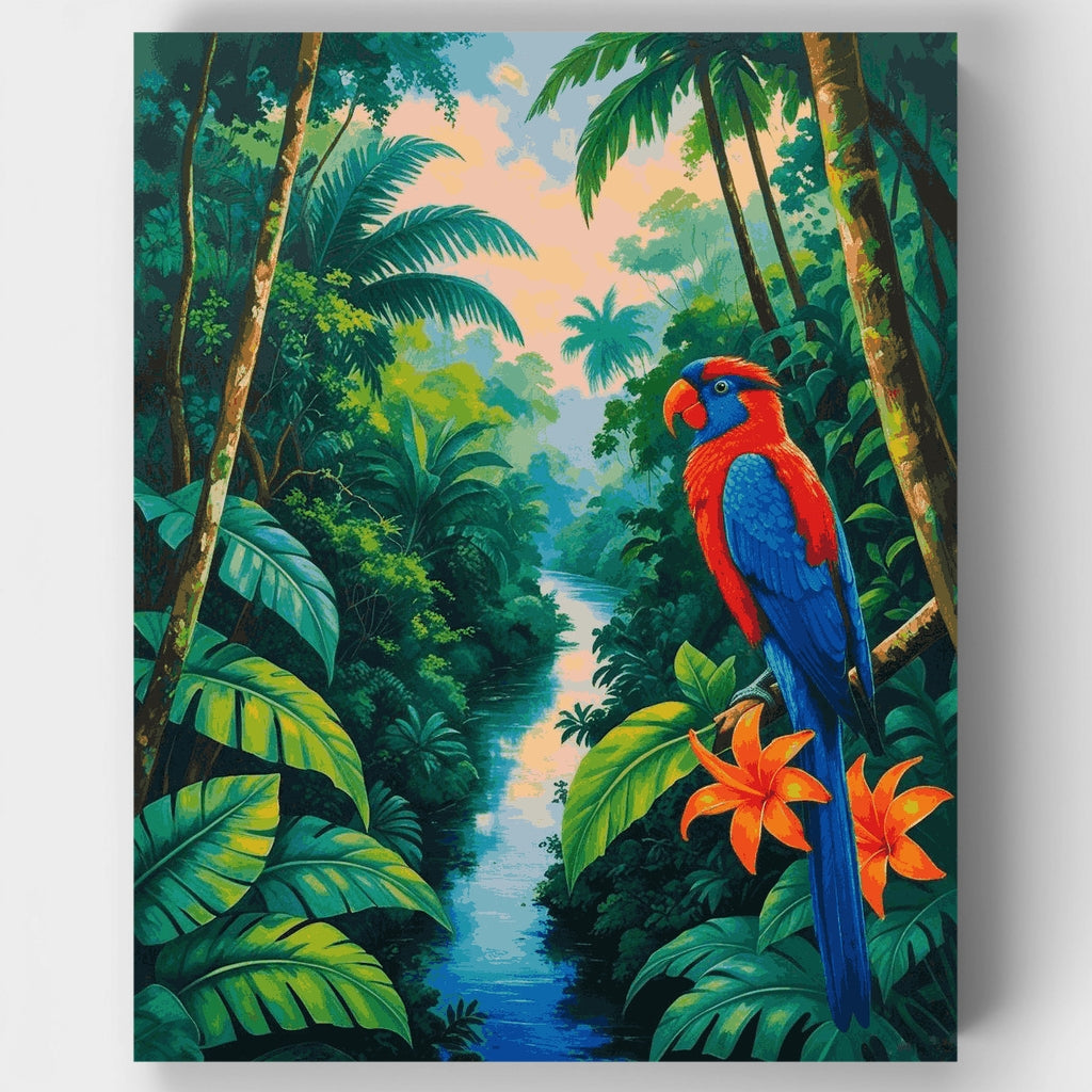 Tropical Paradise Parrot - Paint by Numbers Kit