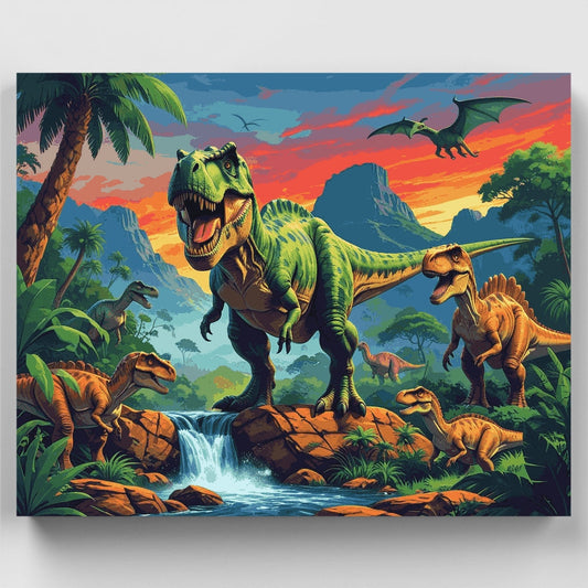 Jurassic World Dinosaur Valley - Paint by Numbers Kit