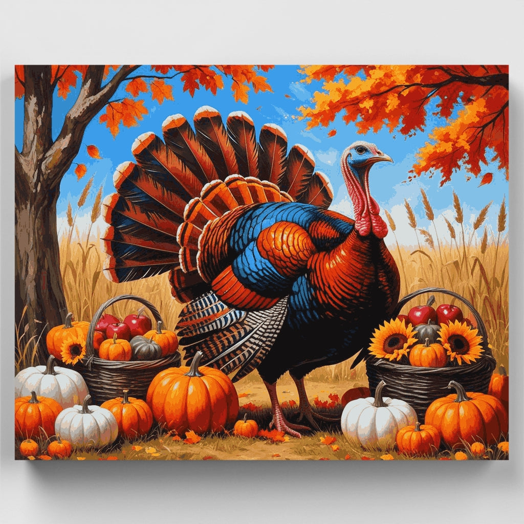 Kit de pintura por números - Pavo de Acción de Gracias — Estándar