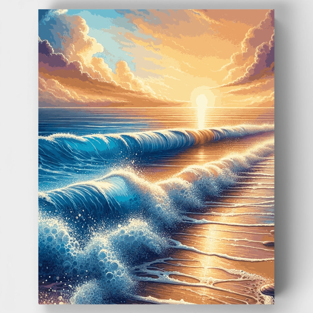 Serenidad al Atardecer - Kit de Pintura por Números — Estándar