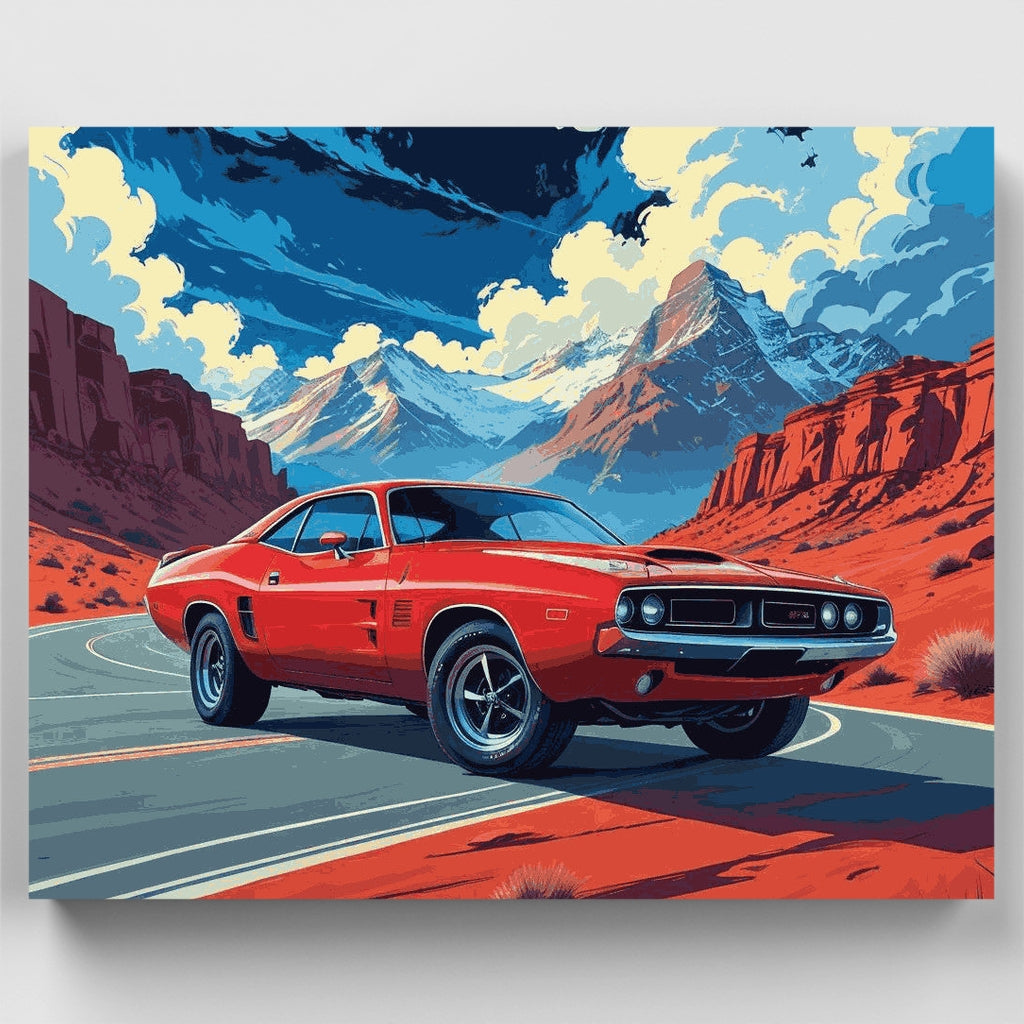 Desafío de la Montaña del Desierto - Kit de pintura por números — Estándar