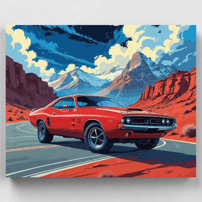 Desert Mountain Challenger - Paint by Numbers Kit
